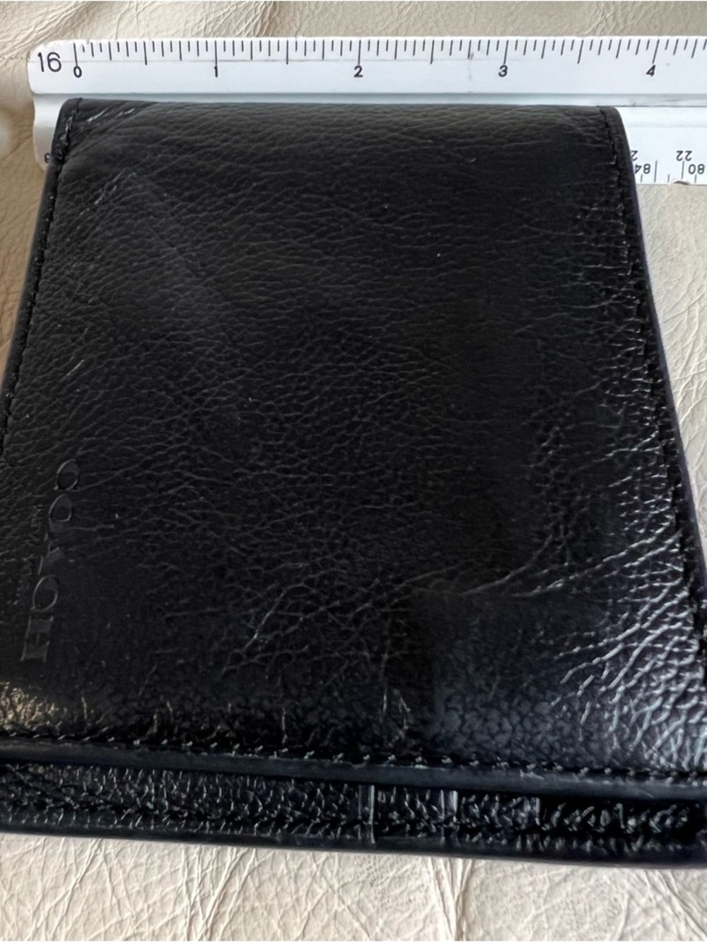 Coach Black Pebbled Leather Bifold Wallet - Picture 6 of 7